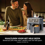 Ninja Dual Zone Airfryer met 2 lades en 6 functies - 9.5L - DZ400EUCYD - Marineblauw