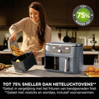 Ninja Dual Zone Airfryer met 2 lades en 6 functies - 9.5L - DZ400EUCYD - Marineblauw