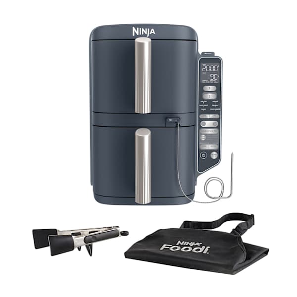 Ninja Double Stack Airfryer XXL - met 2 lades en Smart Cook 9,5L - Marineblauw - SL451EU