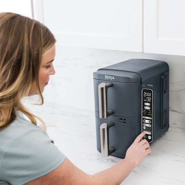Ninja Double Stack Airfryer XXL - met 2 lades en Smart Cook 9,5L - Marineblauw - SL451EU