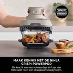 Ninja CRISPi 4-in-1 Airfryer met glazen vershoudschalen - Grijs - FN101EUST