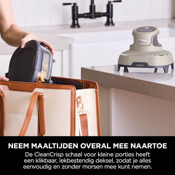 Ninja CRISPi 4-in-1 Airfryer met glazen vershoudschalen - Grijs - FN101EUST