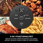 Ninja CRISPi 4-in-1 Airfryer met glazen vershoudschalen - Grijs - FN101EUST