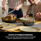 Ninja CRISPi 4-in-1 Airfryer met glazen vershoudschalen - Antraciet - FN101EUGY