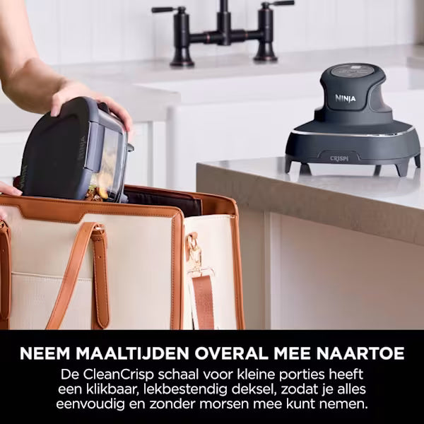 Ninja CRISPi 4-in-1 Airfryer met glazen vershoudschalen - Antraciet - FN101EUGY