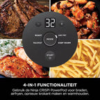 Ninja CRISPi 4-in-1 Airfryer met glazen vershoudschalen - Antraciet - FN101EUGY