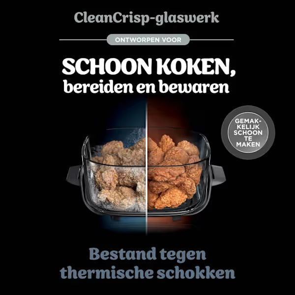 Ninja CRISPi 4-in-1 Airfryer met glazen vershoudschalen - Antraciet - FN101EUGY