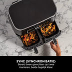 Ninja Foodi Dual Zone Airfryer met 2 lades en 4 functies - 7.6L - AF200EU