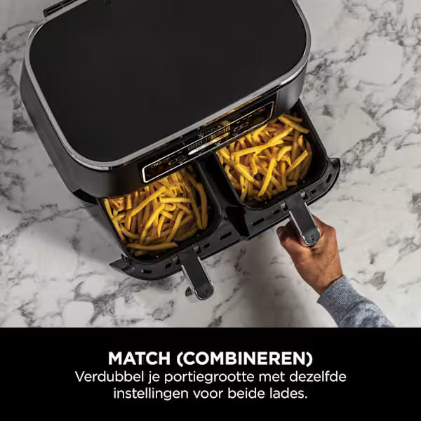 Ninja Foodi Dual Zone Airfryer met 2 lades en 4 functies - 7.6L - AF200EU