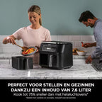 Ninja Foodi Dual Zone Airfryer met 2 lades en 4 functies - 7.6L - AF200EU