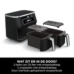 Ninja Foodi Dual Zone Airfryer met 2 lades en 4 functies - 7.6L - AF200EU