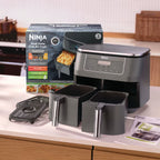 Ninja Dual Zone Airfryer met 2 lades en 6 functies - 7.6L - DZ300EU