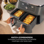 Ninja Dual Zone Airfryer met 2 lades en 6 functies - 9.5L - DZ400EU
