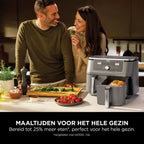 Ninja Dual Zone Airfryer met 2 lades en 6 functies - 9.5L - DZ400EU