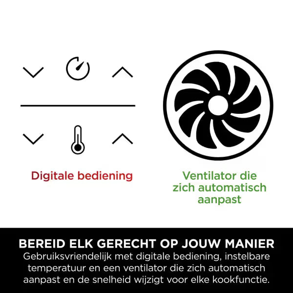 Ninja Dual Zone Airfryer met 2 lades en 6 functies - 9.5L - DZ400EU