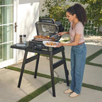 Ninja Woodfire Pro XL Electric BBQ Grill & Smoker (OG850EU) - bundel inclusief Standaard en Afdekhoes