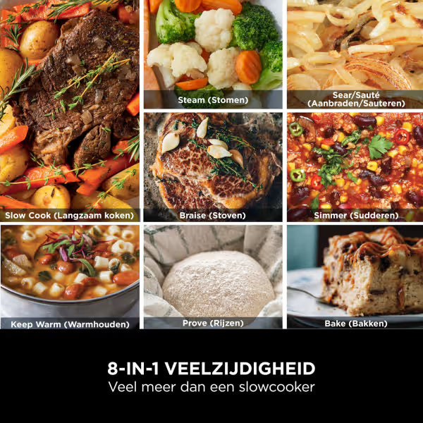 Ninja Foodi 8-in-1 PossibleCooker Digitale Slow- & Multi-cooker [MC1001EU]