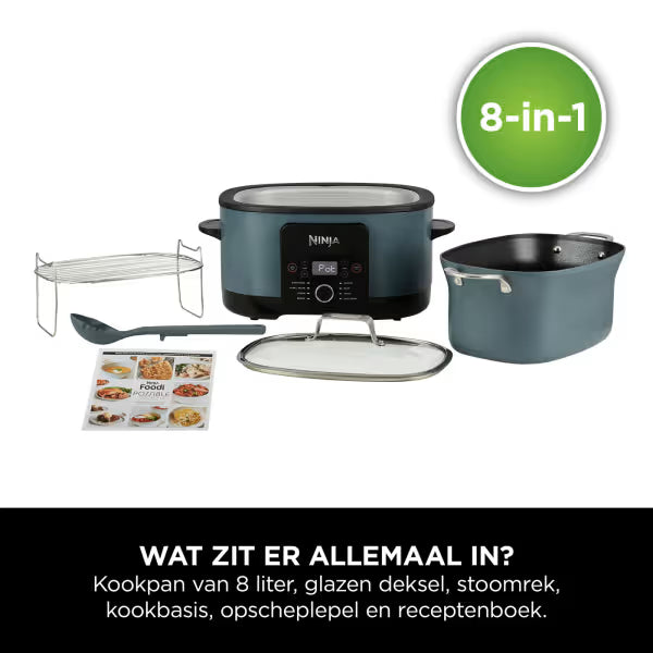 Ninja Foodi 8-in-1 PossibleCooker Digitale Slow- & Multi-cooker [MC1001EU]
